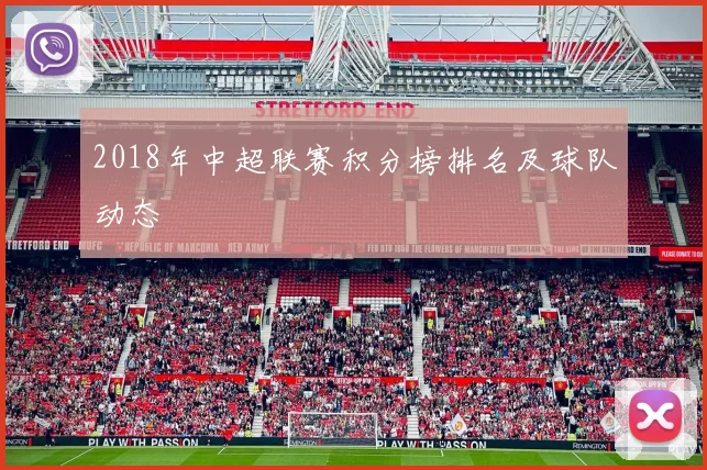 2018年中超联赛积分榜排名及球队动态